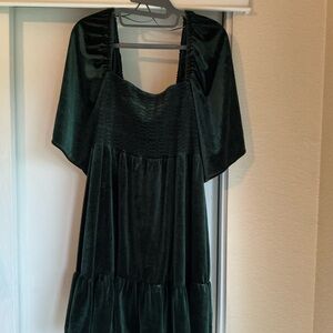 Chelsea & Violet Dark Green Mini Dress